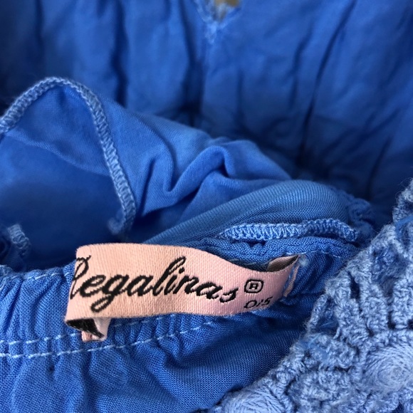 Regalinas Flower Crochet Halter Maxi Dress Sz XS - Picture 11 of 14